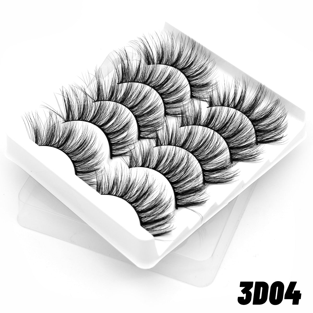 Manga Lashes 5/7 pairs Eyelashes 3D Natural False Lashes Fluffy Soft Cross Wispy Natural Eyelash Extension