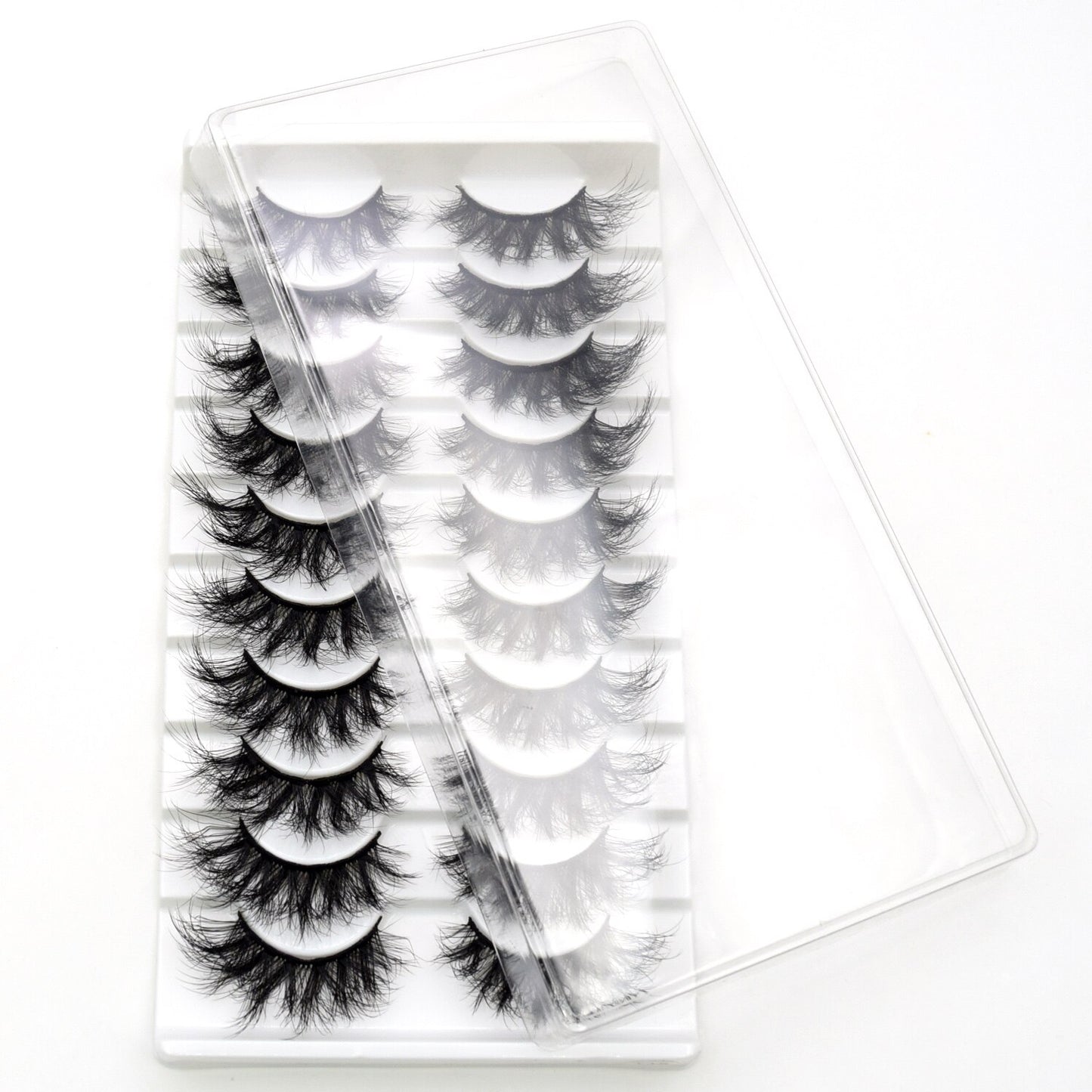 3/5/10pairs Faux Mink Eyelashes Thick Long False Eyelash Dramatic 3D Fake Eyelashes Fluffy Lash