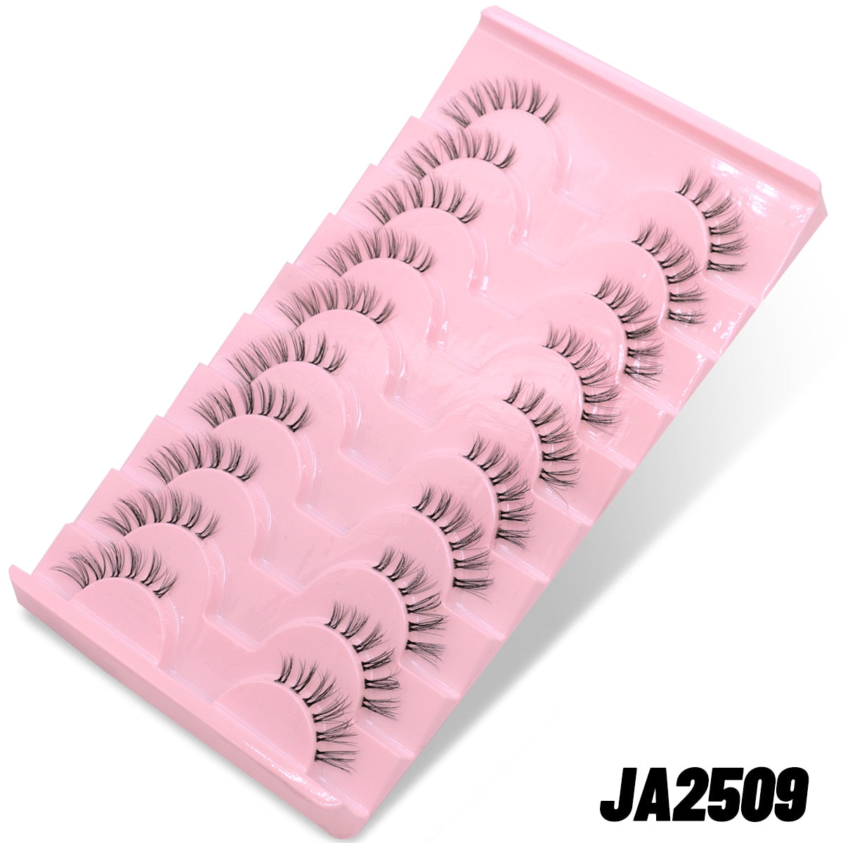 10pairs Clear Band Eye Lashes Mink Eyelashes Crisscross Transparent Band False Eyelashes Natural False Lashes