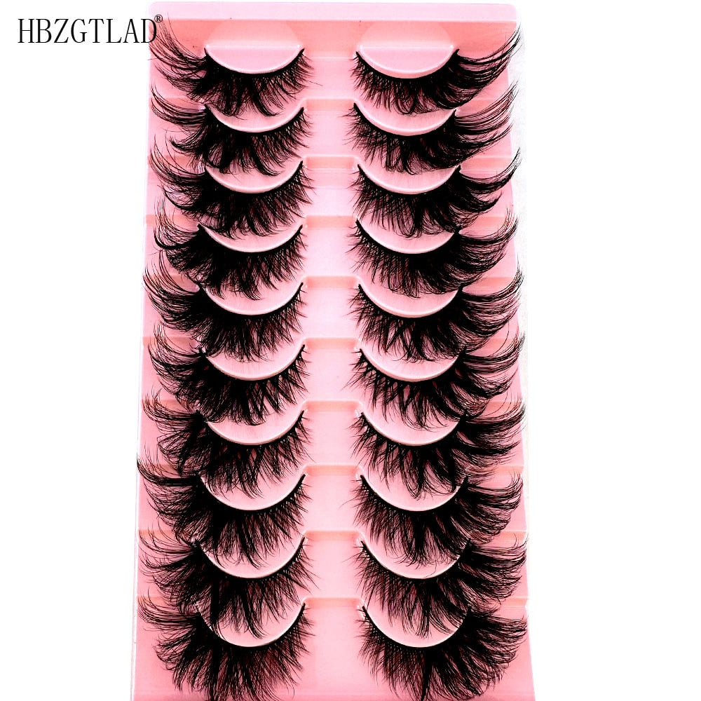 Cat Eye Lashes 5D fluffy Mink Eyelashes Winged End Eye Elongated Eyelashes Fake Lashes Soft Natural long Full Strip Lashes