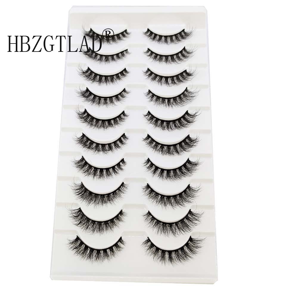 10pairs eyelashes soft fluffy lashes false eyelashes dramatic 3d mink lashes lash extension 3d cilios faux cils