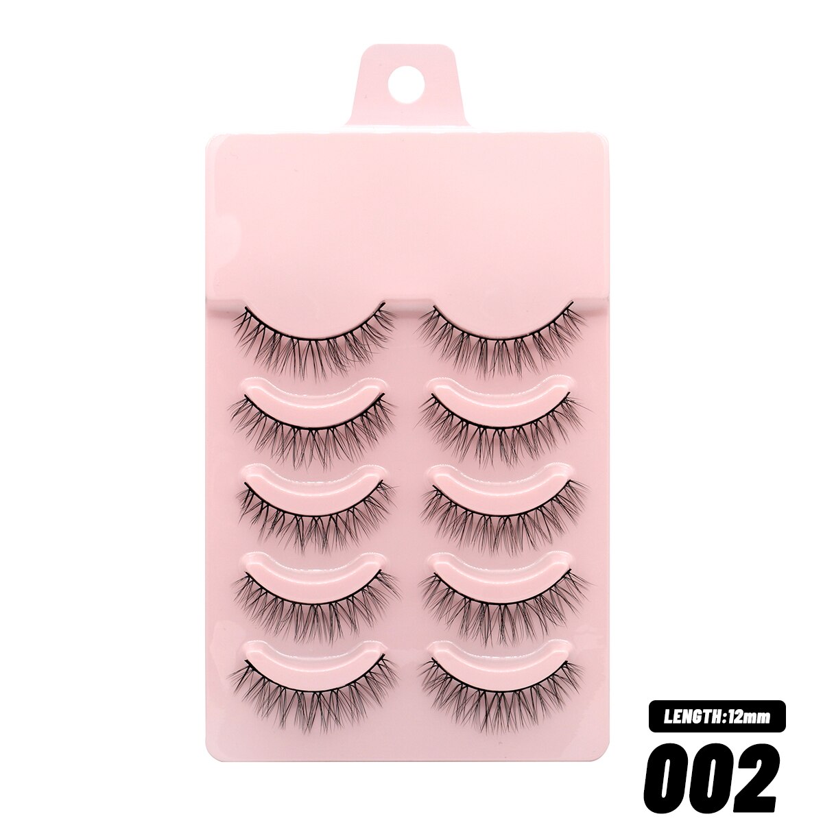 5 Pairs Eyelashes Manga Lashes Natural Cosplay False Lashes Fluffy Soft Cross Fairy Little Devil Lashes Extension