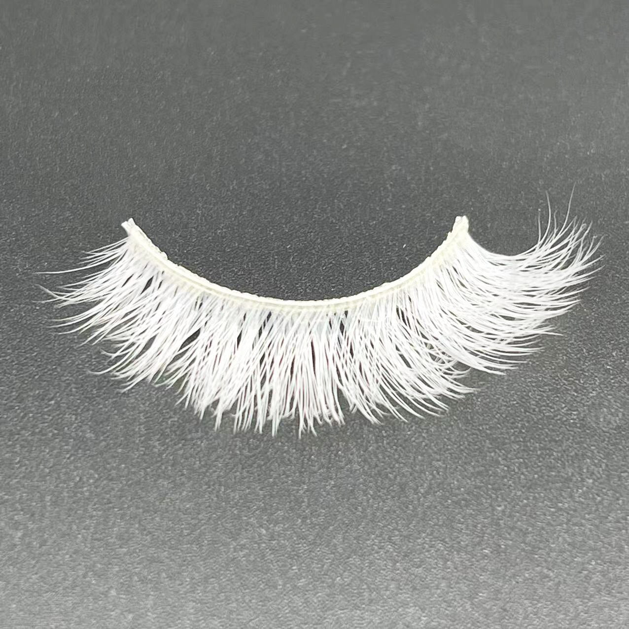 Mix 5 Pairs of White Natural Cross False Eyelashes Anime Imitation Masquerade Must Use False Eyelashes Exaggerated