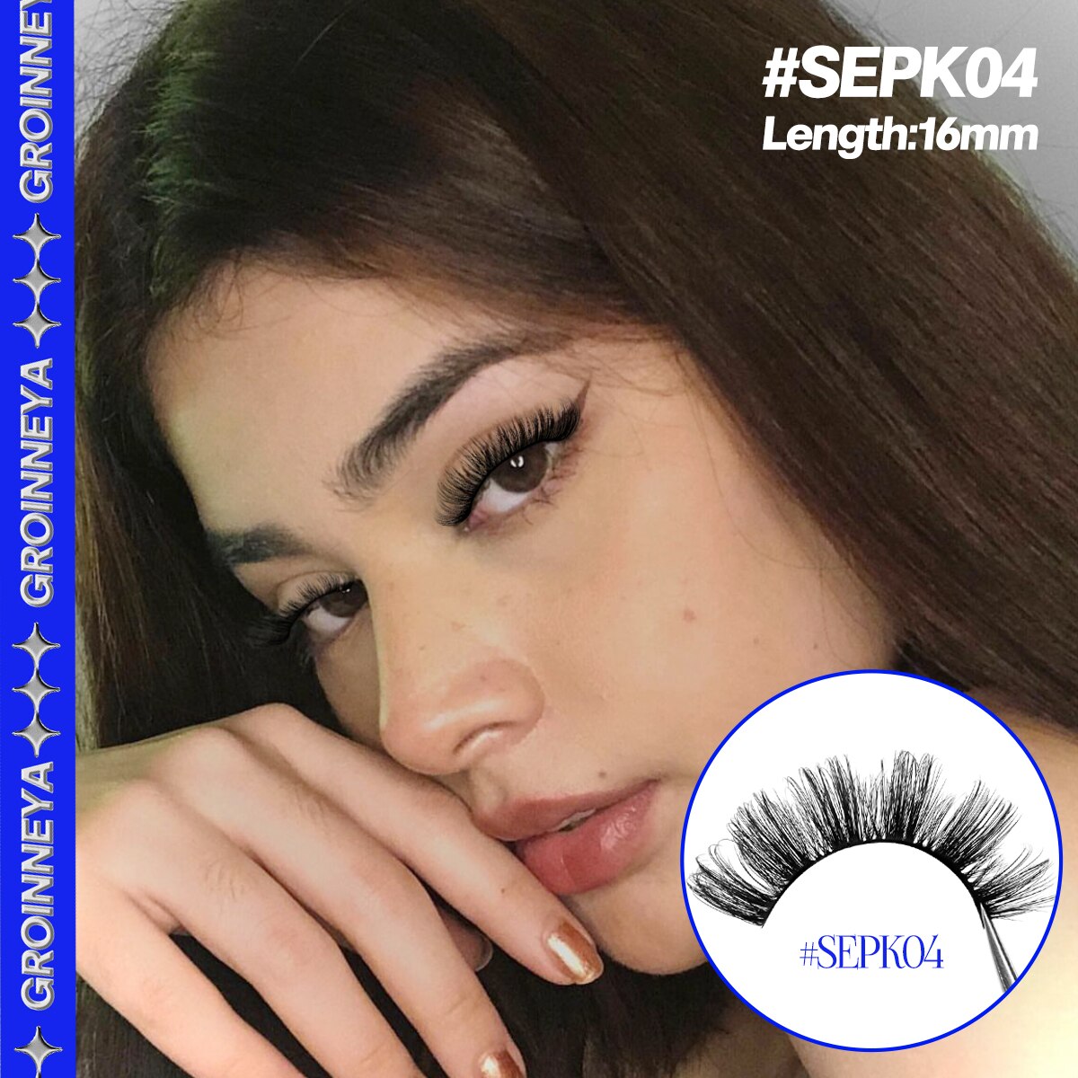 5/7 pairs 3D Mink Lashes Faux Mink Fluffy Lash Winged End Eye Elongated Fake Lashes Soft Eyelashes