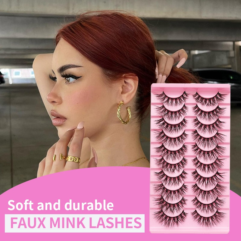 Lash L Warp Full Strip Eyelashes Korean Beauty Manga Lashes Fluffy