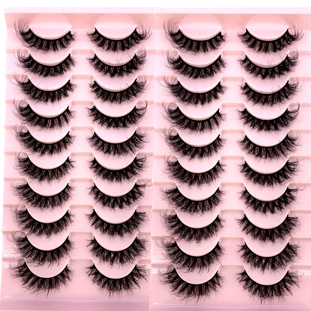 20 Pairs Natural fake eyelashes Lashes 3D mink lashes False bright lashes fadvany Eyelashes extensions of cils eyelashes