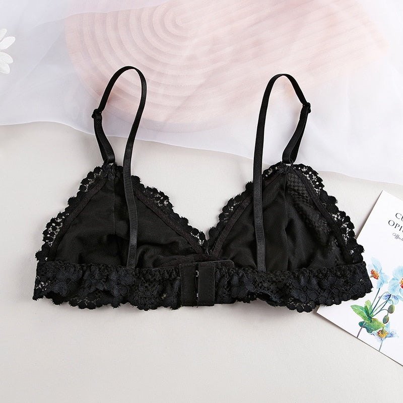 1Pcs Lace Bra For Woman Thin Transparent Sexy Underwear Female Lingerie Women's Bralette For Ladies
