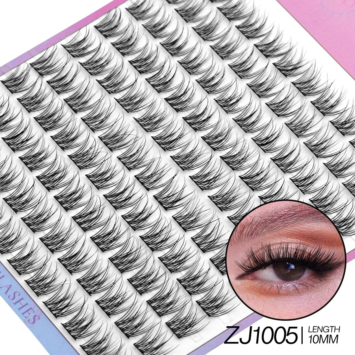 Lash Clusters DIY Individual Clusters Lash Extension Natural Lashes Soft Ribbon Segmented False Bundles Eyelashes