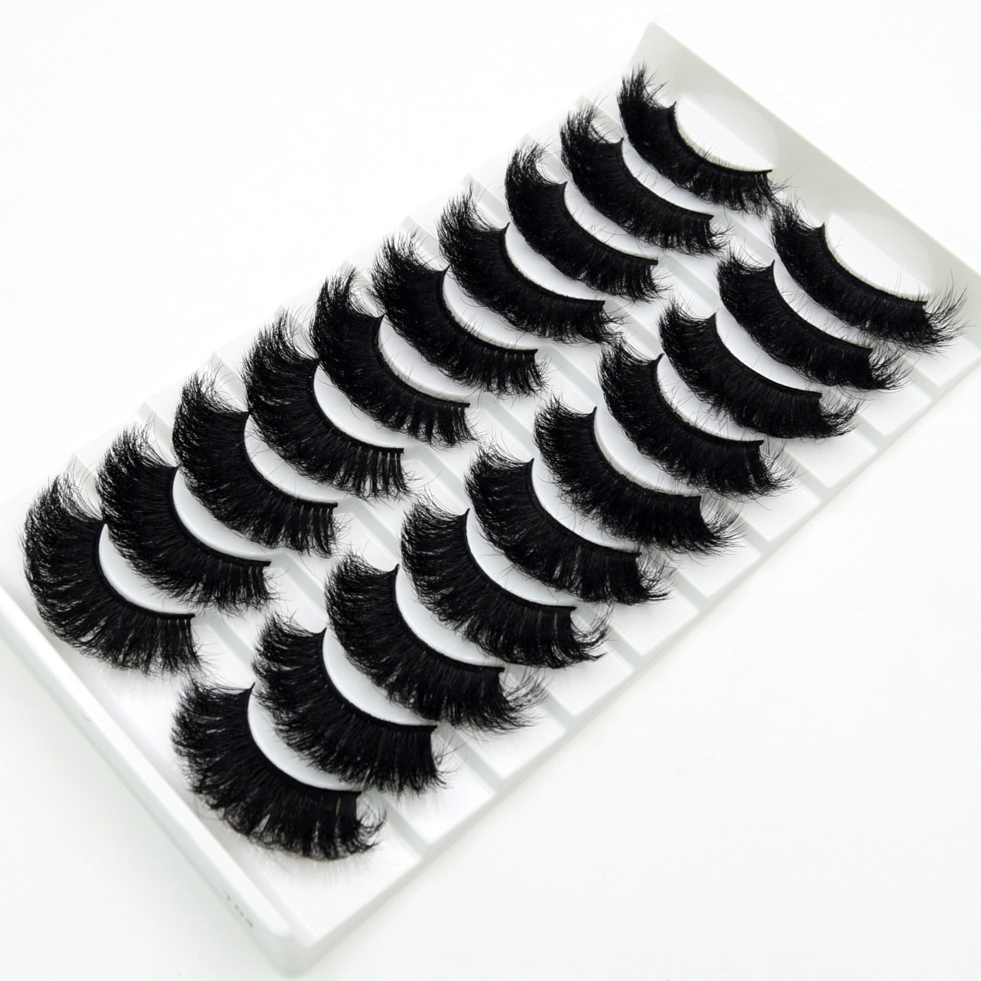 3/5/10pairs Fake Eyelashes Thick Long False Eyelashes Dramatic Lashes 3D Faux Mink Eyelashes Full Strip Lashes