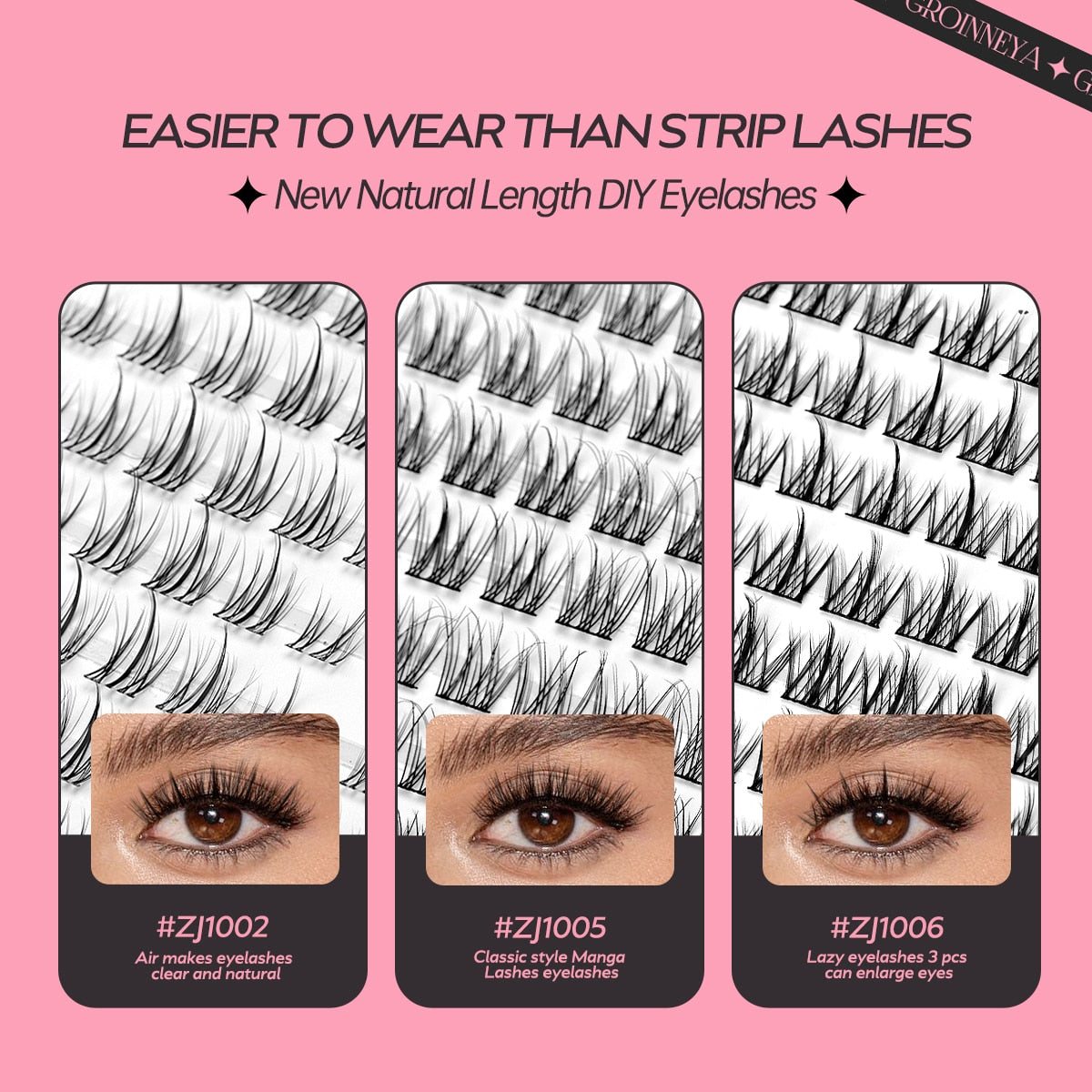 DIY Lashes 120 pcs Eyelash Extension C Curl Long Individual Lashes Mixed Tray Faux Mink Lash Clusters Extensions