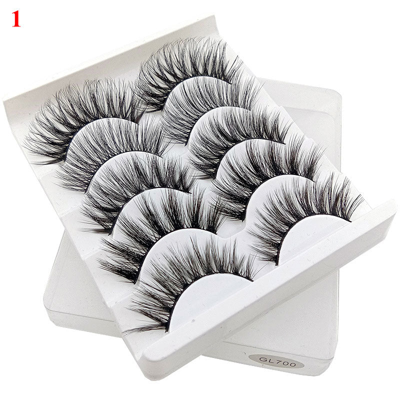 4 Pairs Eyelashes Extension Natural False Eyelashes Cross Long Winged Eyelash End Eye Elongated Big Eye Lashes Lolita Eyelashes