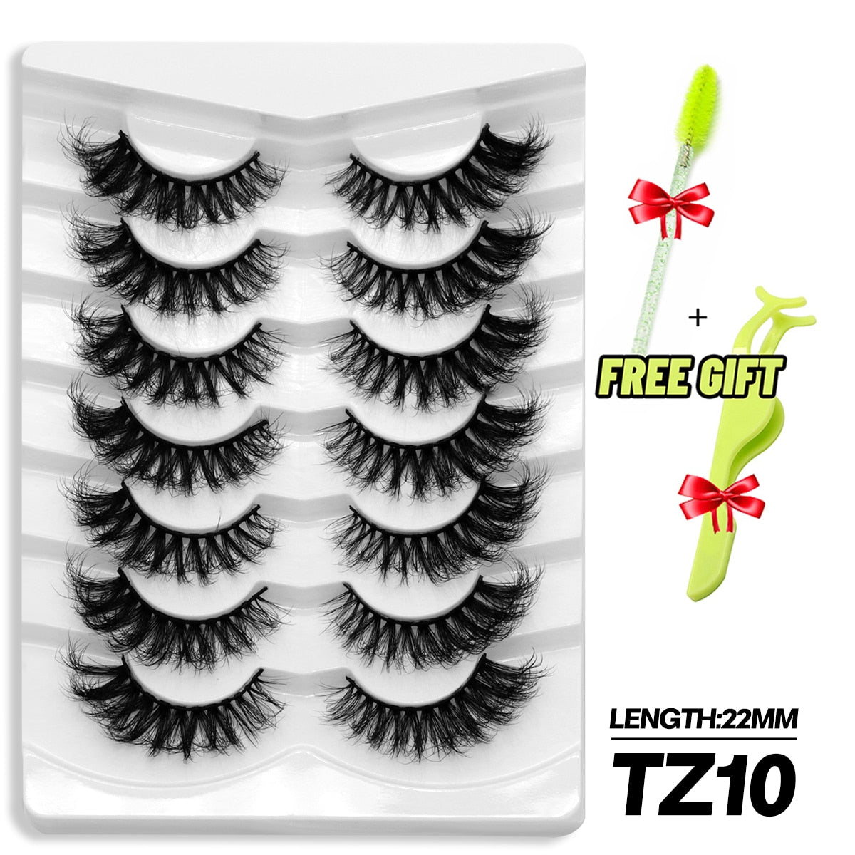 5/7 Pairs Eyelashes Long Lasting Fluffy Wispy Natural Mink Lashes Dramatic Volume lashes Extension Thick Long