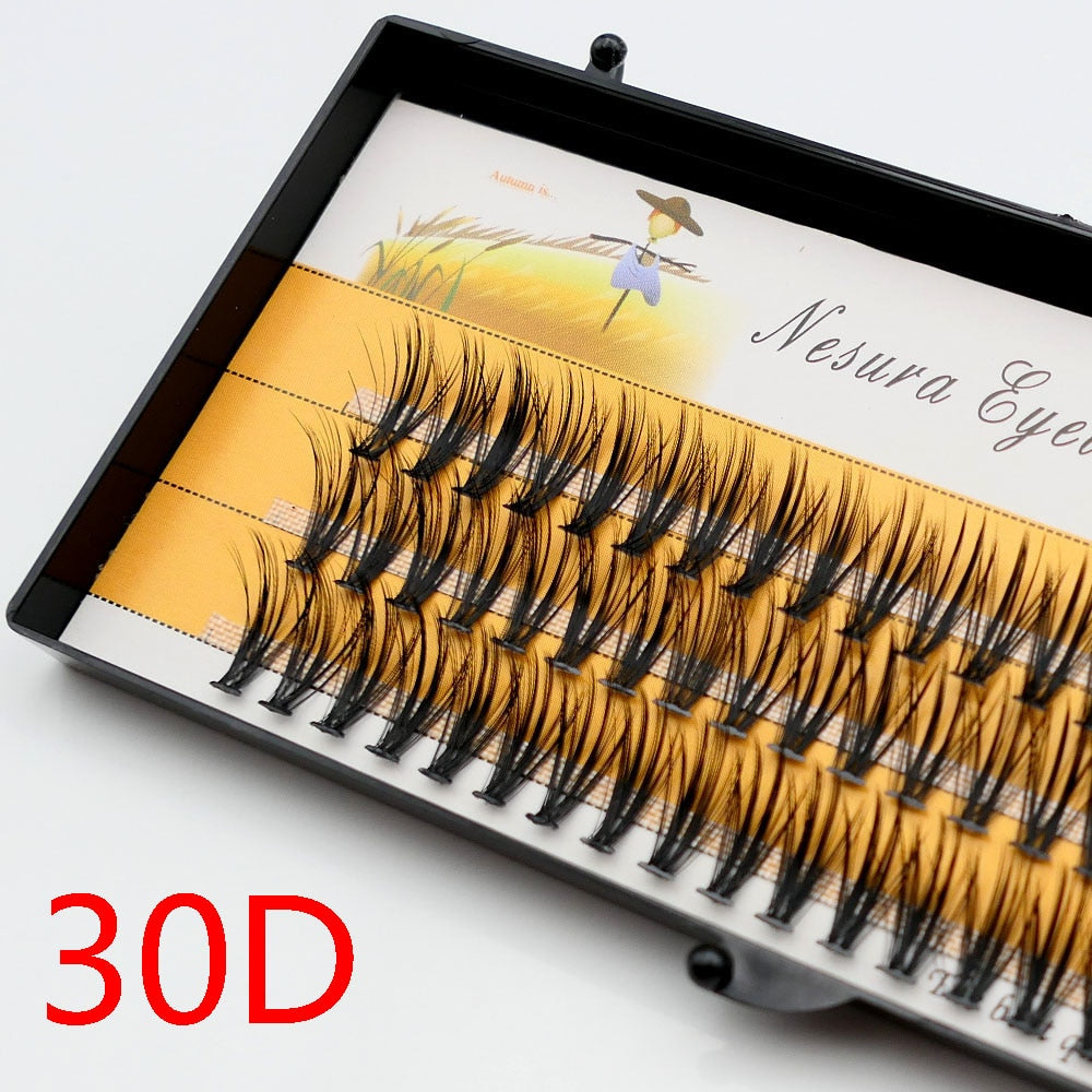 1box/60 bundles 20/30D fake eyelashes imitation mink Individual Eyelash Natural Thick lashes Eyelash Extensions
