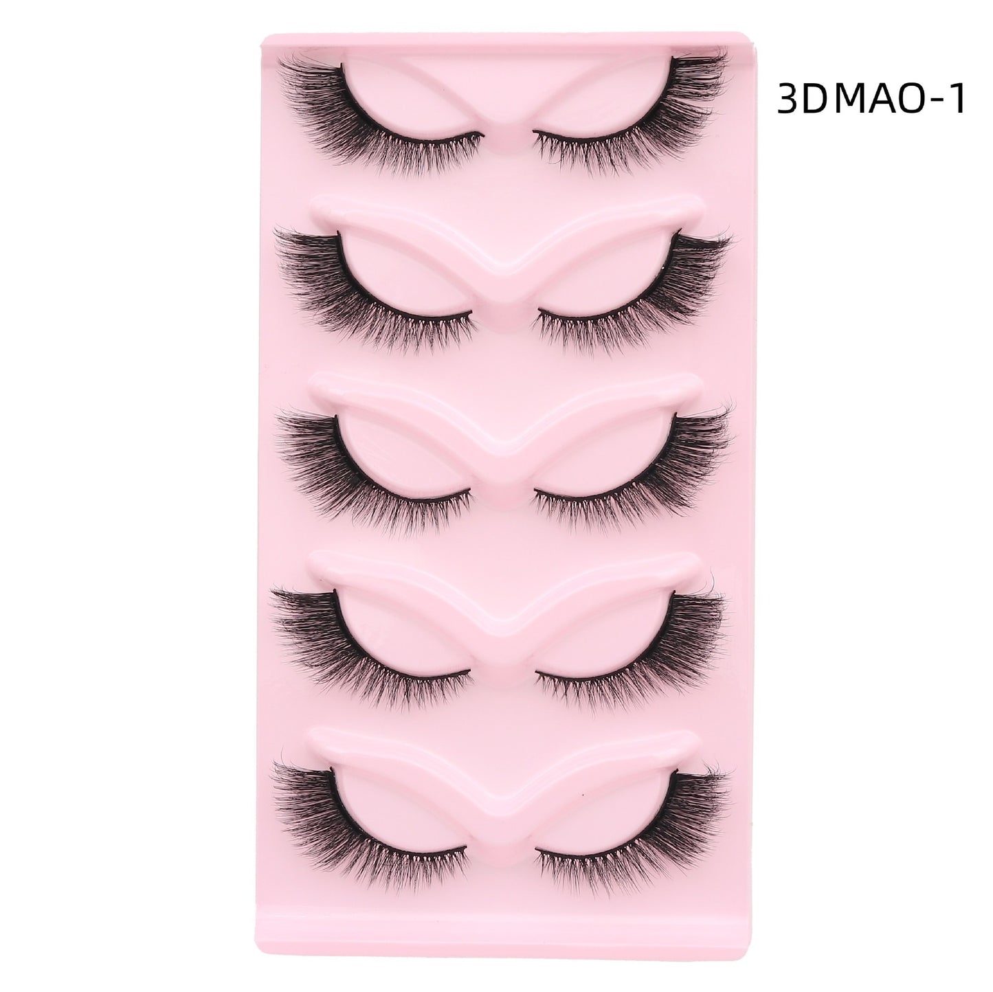 Cat Eye Lashes Winged End Eye Elongated Eyelashes Faux Mink Eyelashes Fake Fox Eye Lashes Soft Natural Long Lashes Cils