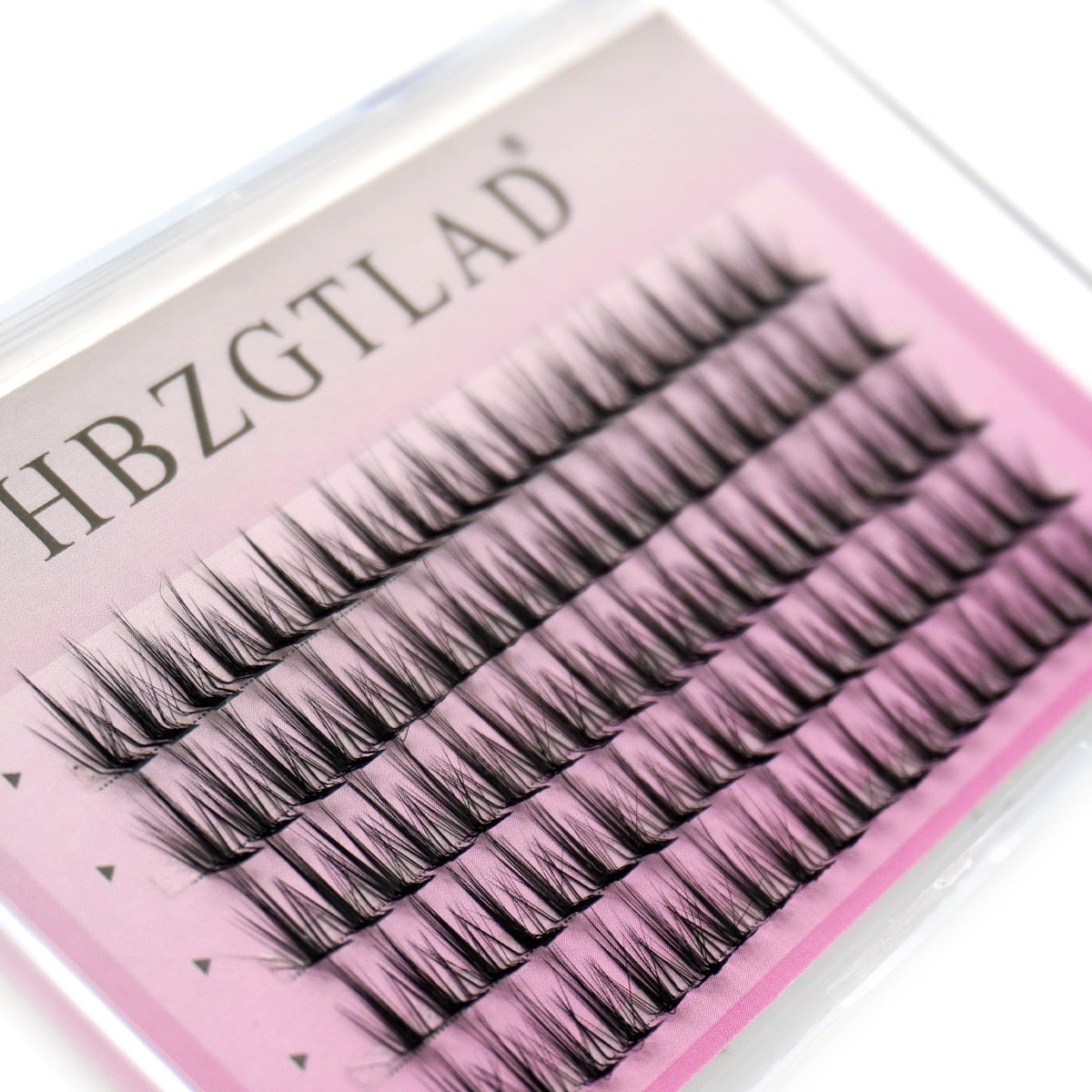 L curl L curves DIY Clusters Eyelash Extension Mix Dovetail Individual Lashes Natural Segmented Eyelash Bundles