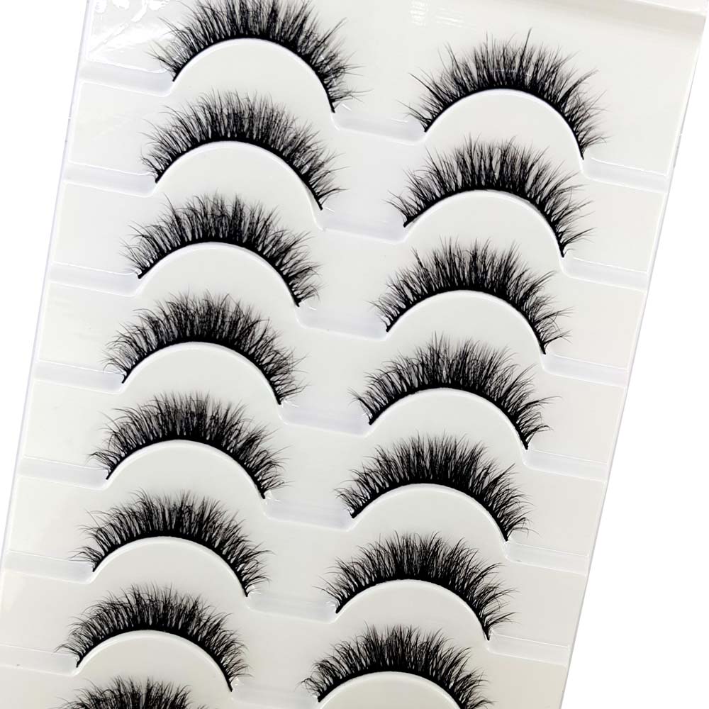 10pairs eyelashes soft fluffy lashes false eyelashes dramatic 3d mink lashes lash extension 3d cilios faux cils