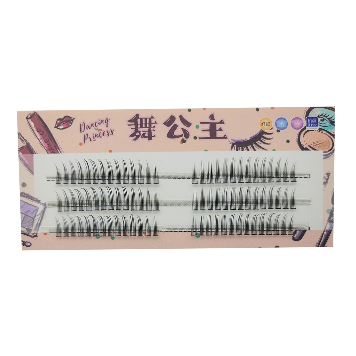 Manga Natural Lashes False Eyelashes Cos Handmade Devil Big Eyes Cluster False Lashes Eyelashes Extension