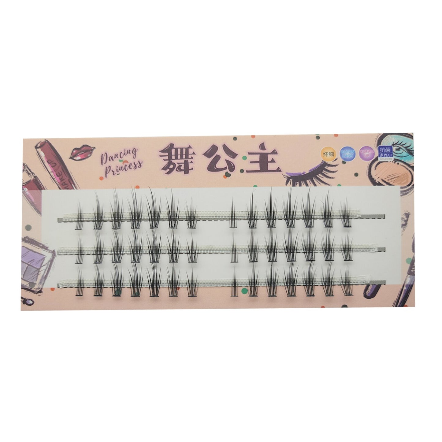 Manga Natural Lashes False Eyelashes Cos Handmade Devil Big Eyes Cluster False Lashes Eyelashes Extension