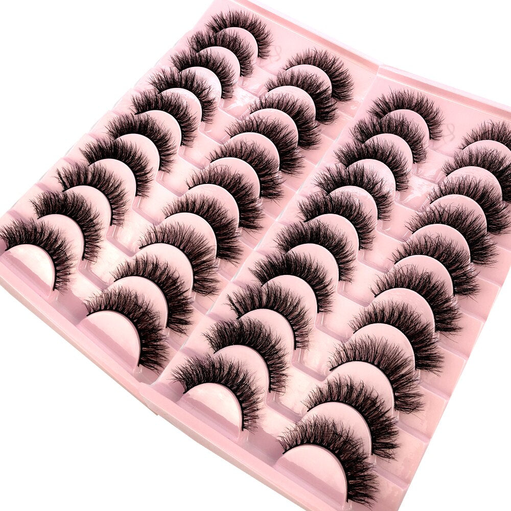 20 Pairs Natural fake eyelashes Lashes 3D mink lashes False bright lashes fadvany Eyelashes extensions of cils eyelashes