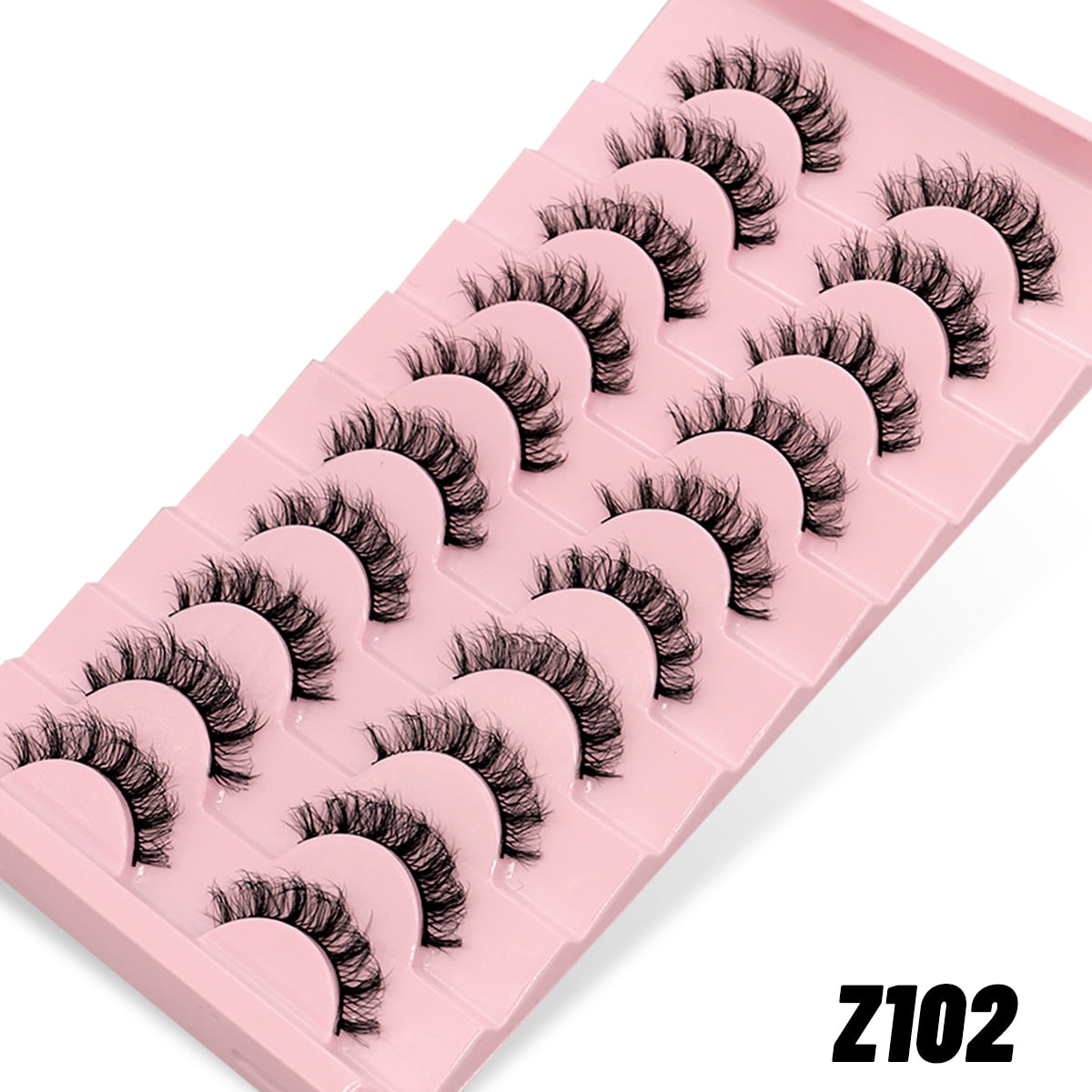 Natural Long 10 Pairs 3D Mink False Eyelashes Fake Lashes Mink Lashes Cat Eye lashes Short Eyelashes