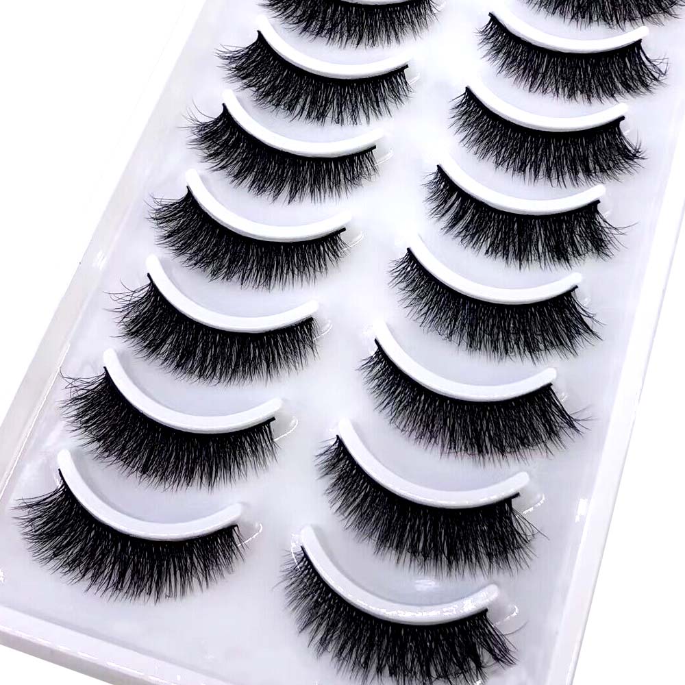 10pairs eyelashes soft fluffy lashes false eyelashes dramatic 3d mink lashes lash extension 3d cilios faux cils
