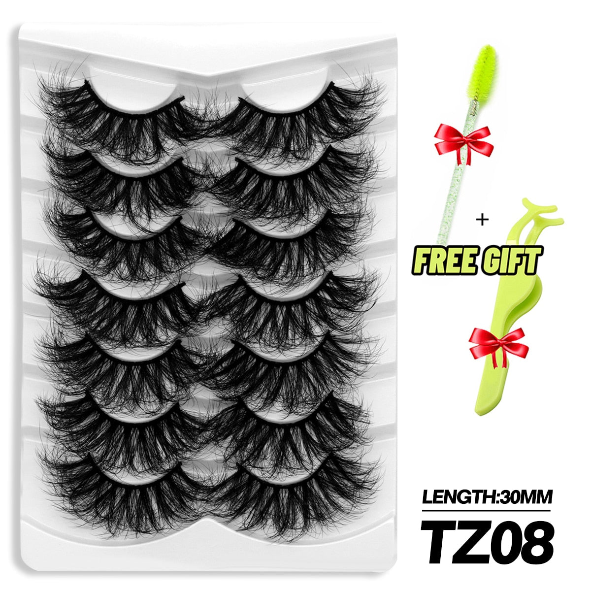 5/7 Pairs Eyelashes Long Lasting Fluffy Wispy Natural Mink Lashes Dramatic Volume lashes Extension Thick Long