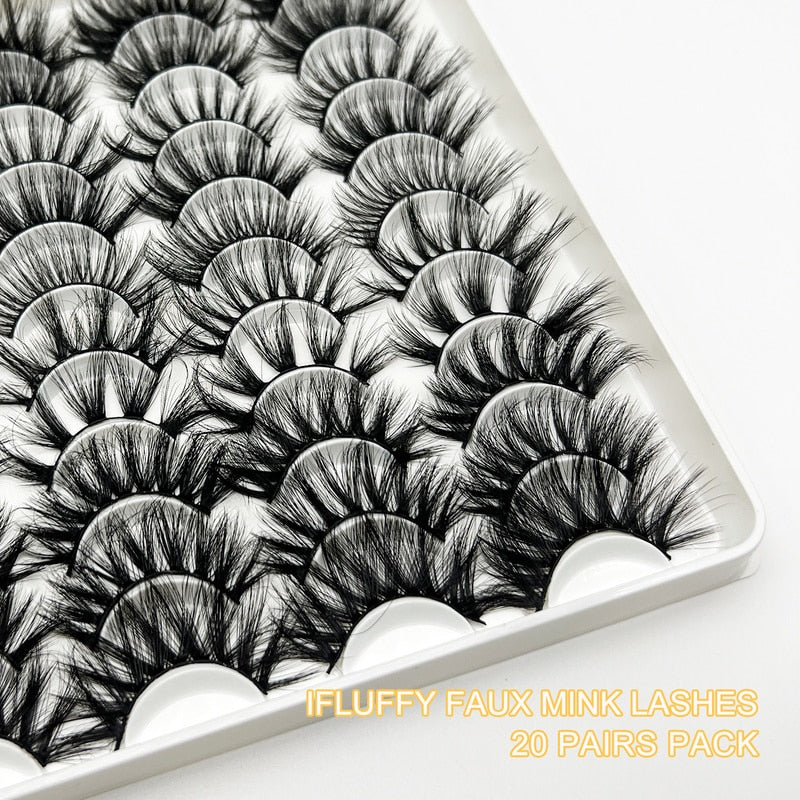20Pairs fake eyelashes Lashes nagaraku mink lashes False bright lashes fadvan y Eyelashes extensions of cils eyelashes