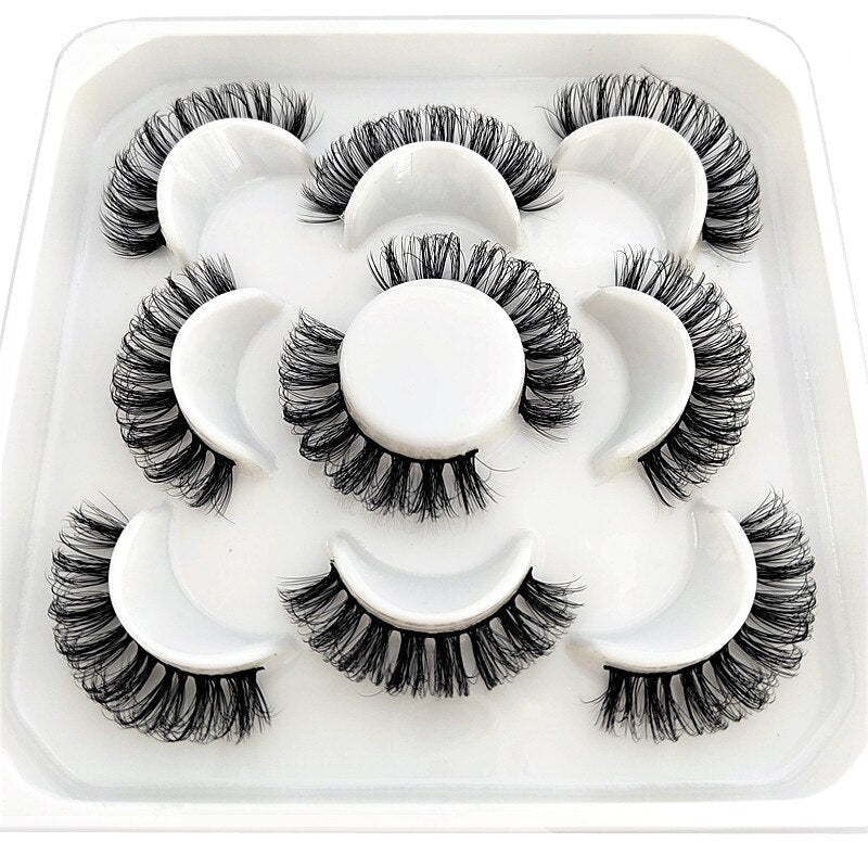 Lashes DD Curl 10-23mm Russian volumes Mink Lashes 3D Mink Eyelashes Lashes Reusable Fluffy False Lashes extensions