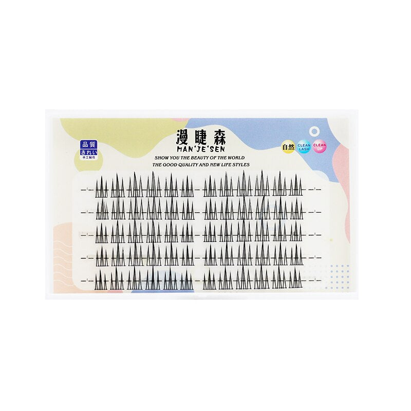 5 Row Manga Lashes False Eyelashes Bundle Eyelashes Clusters Fox Eye Natural