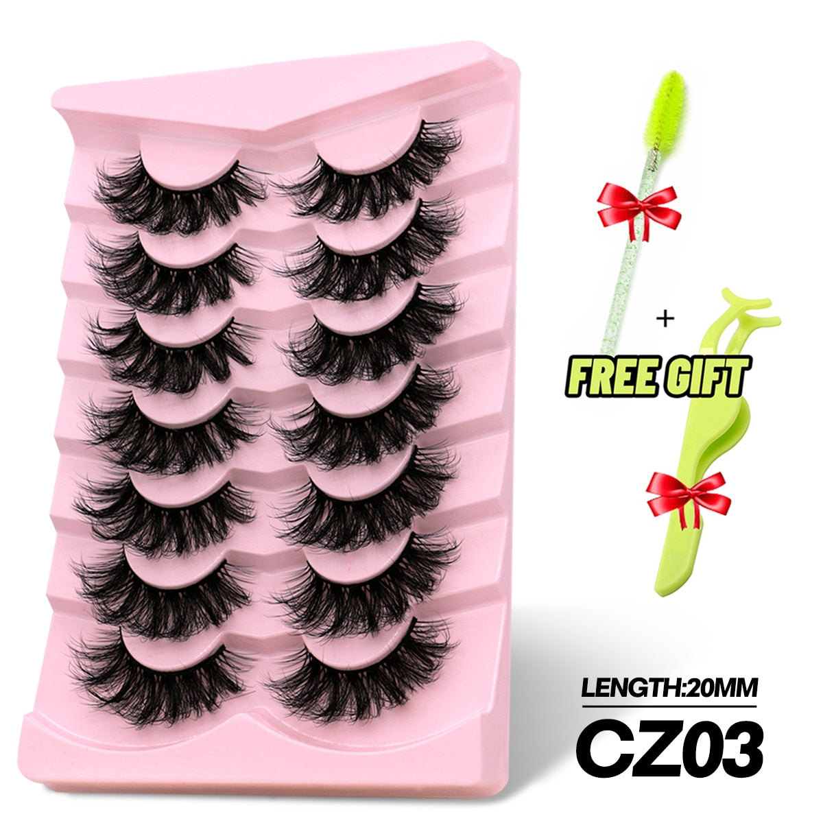 5/7 Pairs Eyelashes Long Lasting Fluffy Wispy Natural Mink Lashes Dramatic Volume lashes Extension Thick Long