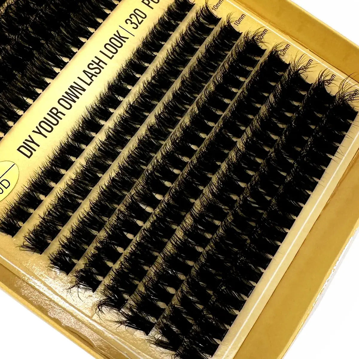 16Rows 320Bundles 5D Fluffy Lashes Cluster 60/80/100D Thick Eyelash Russia Curl Wispy Individual Lashes 8-16mm Eyelash