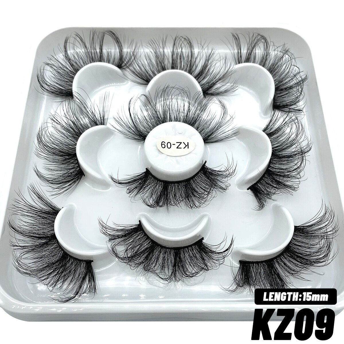 5/10 pairs 3D Faux Mink Eyelashes Long Lasting Fluffy Mink Lashes Dramatic Volume Lashes Extension Thick Long