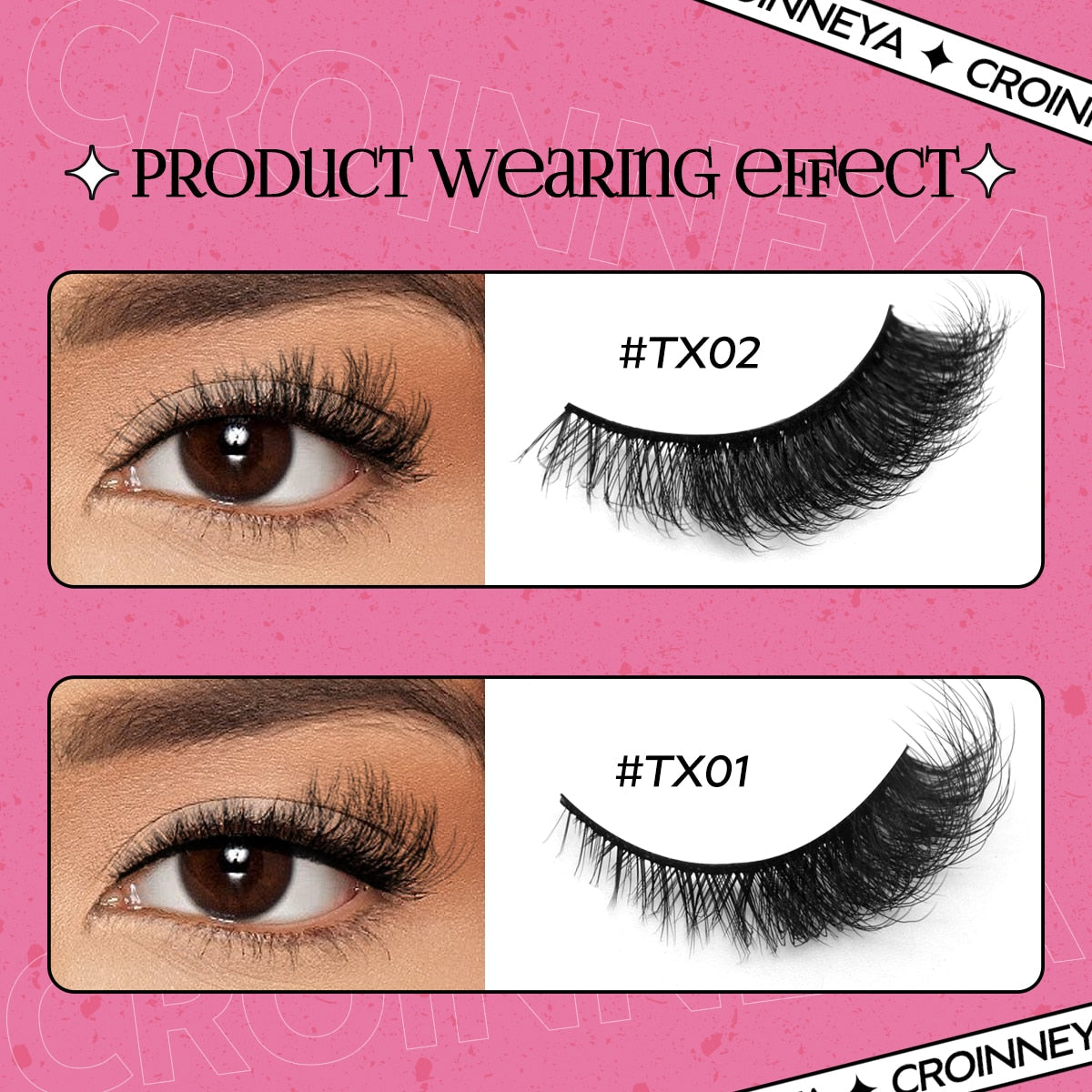 Cat EyeLashes 5 pairs Short Fluffy Eyelashes Soft Natural long Strip Lashes Winged End Eye Elongated Lashes