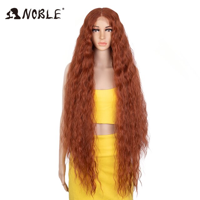 Cosplay Wig Synthetic Lace Part Wig Long Curly 42 Inch Cosplay Wig Blonde Ombre Lace Wig Synthetic Lace Wig