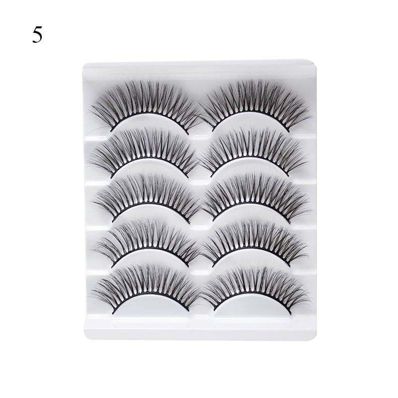 4 Pairs Eyelashes Extension Natural False Eyelashes Cross Long Winged Eyelash End Eye Elongated Big Eye Lashes Lolita Eyelashes