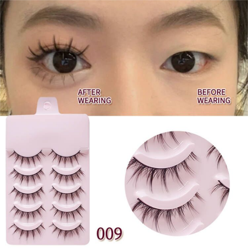 Manga Lashes Natural False Eyelashes 5pair Fake Lash Korean Lashes Natural Lash