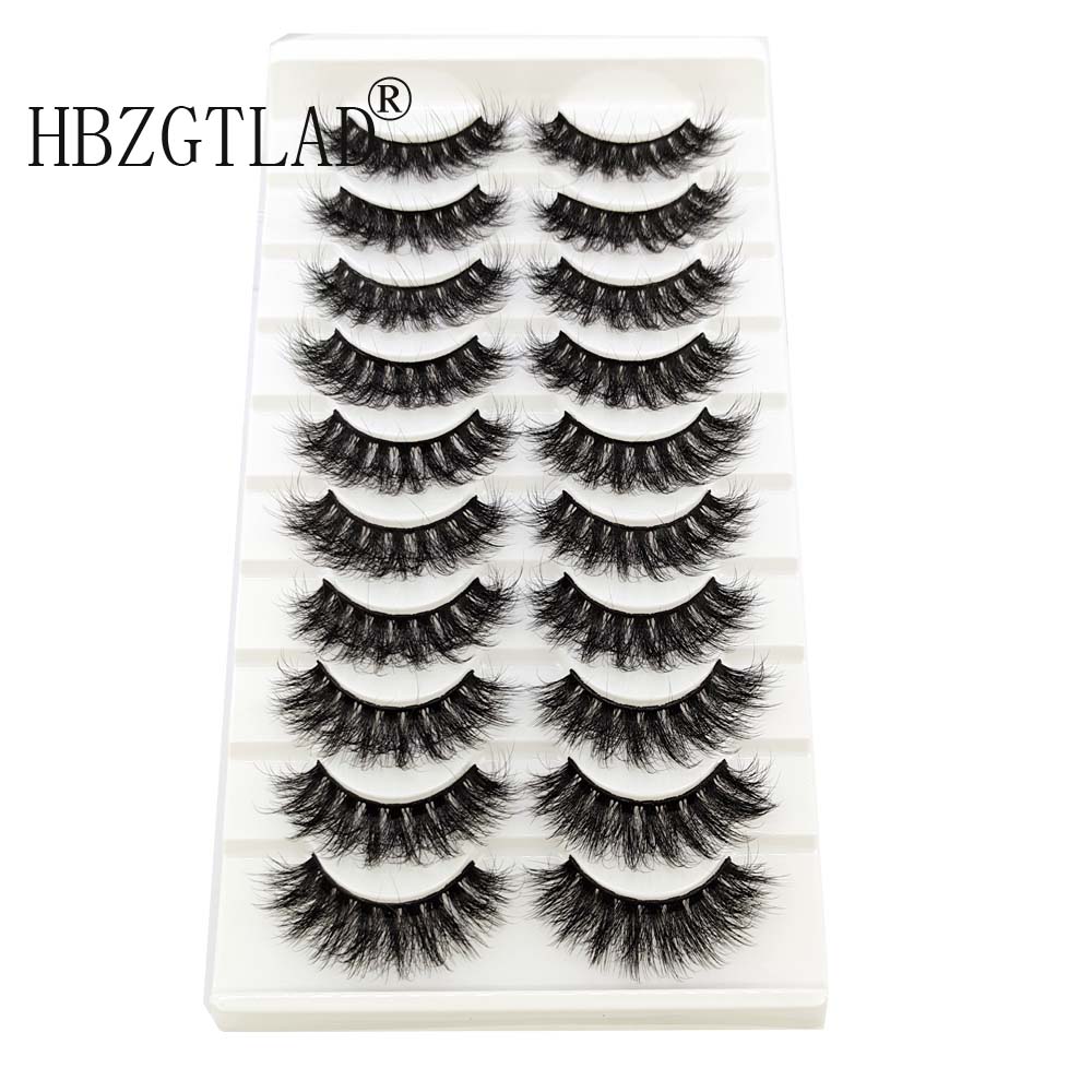 10pairs eyelashes soft fluffy lashes false eyelashes dramatic 3d mink lashes lash extension 3d cilios faux cils