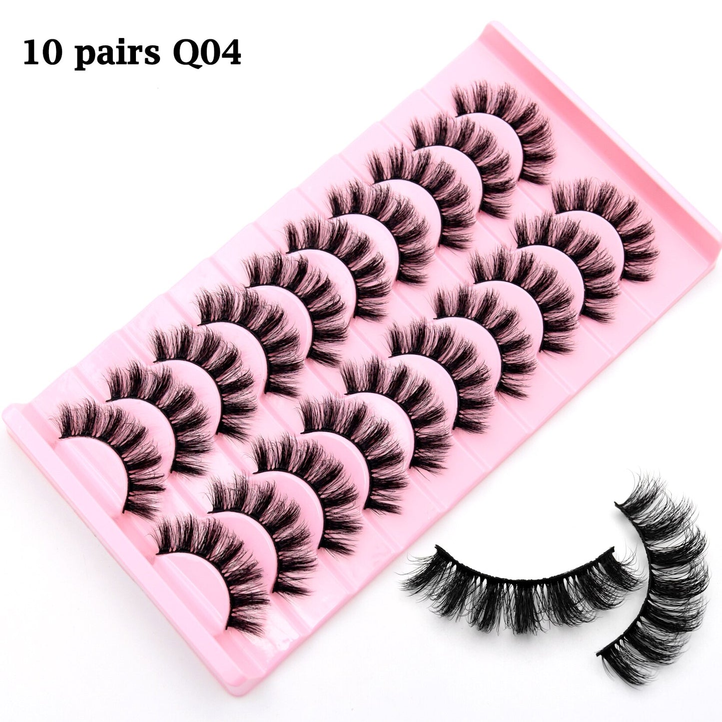 3/10 Pair Eyelashes 3D Faux Mink Lashes Wispy Natural Long False Eyelashes Wholesale Mink Lashes Reusable LasheS