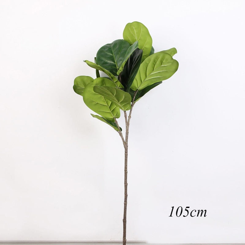122cm Tropical Tree Large Artificial Ficus Plants Branches Plastic Fake Leafs Green Banyan Tree For Home Garden Room Shop Decor