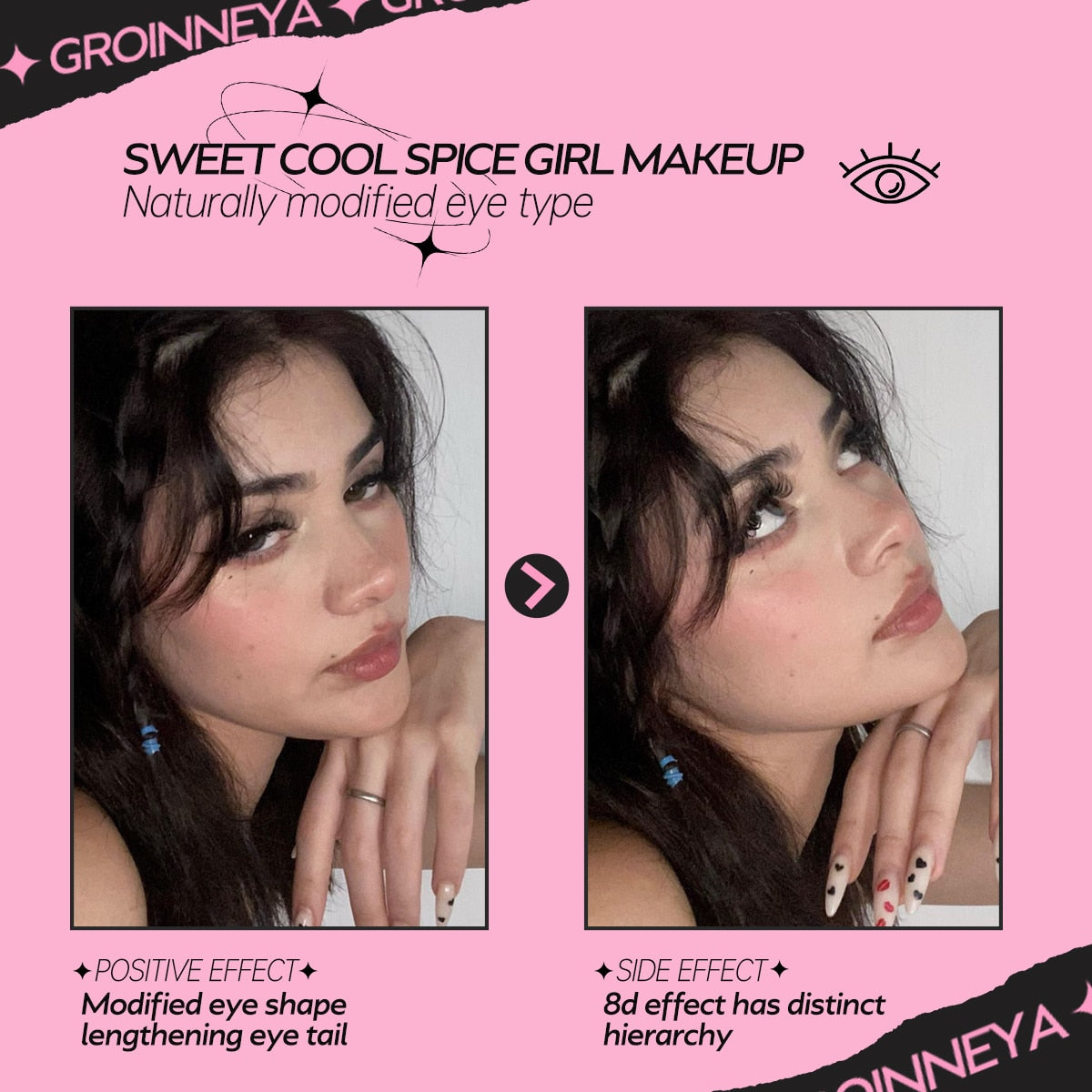 Cat Eye Fluffy lashes Faux Mink Eyelashes Long 5/7 Pairs Fluffy Mink Lashes Dramatic Volume lashes Extension