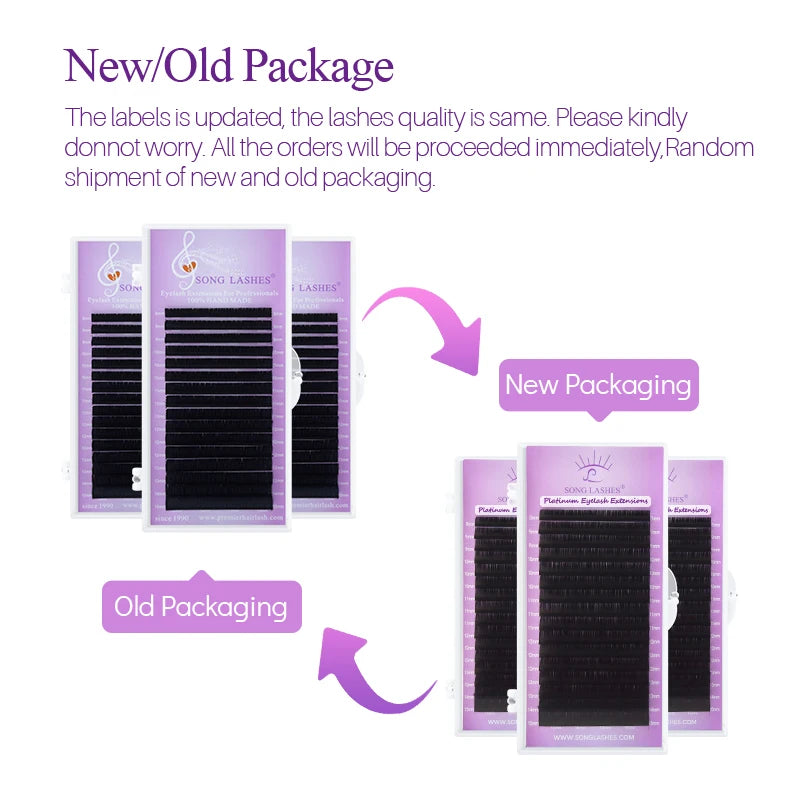 Easy Fanning Eyelash Extensions Soft and Nature Thin Tip Eyelash Make up Tool Eyelash Extension Lash and Lashes