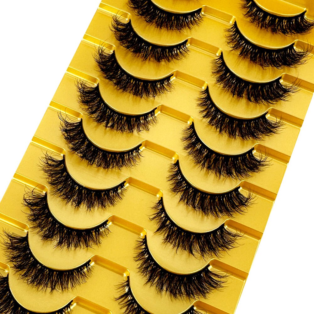 Cat Eye Lashes 5D fluffy Mink Eyelashes Winged End Eye Elongated Eyelashes Fake Lashes Soft Natural long Full Strip Lashes
