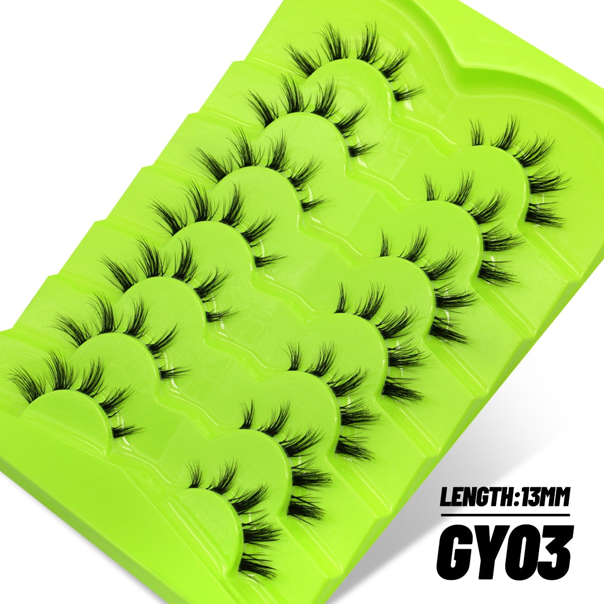 Manga Lashes 5/7 pairs Eyelashes 3D Natural False Lashes Fluffy Soft Cross Wispy Natural Eyelash Extension