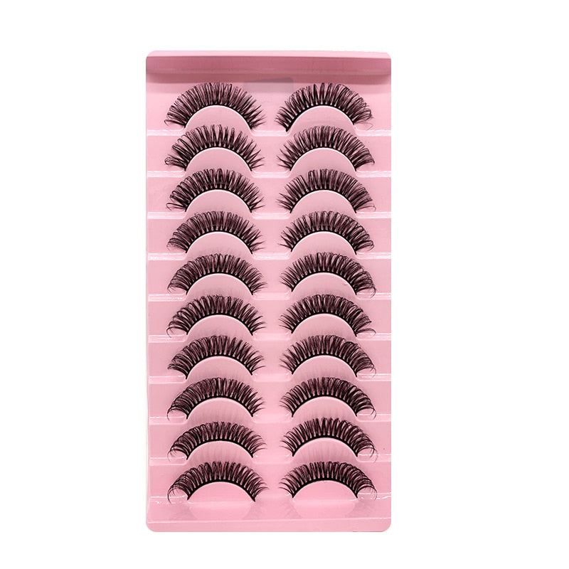 2/10Pairs 3D Mink Lashes russian strip lash Dramatic False Eyelashes Faux Cils Fake Eyelash Extension maquiagem