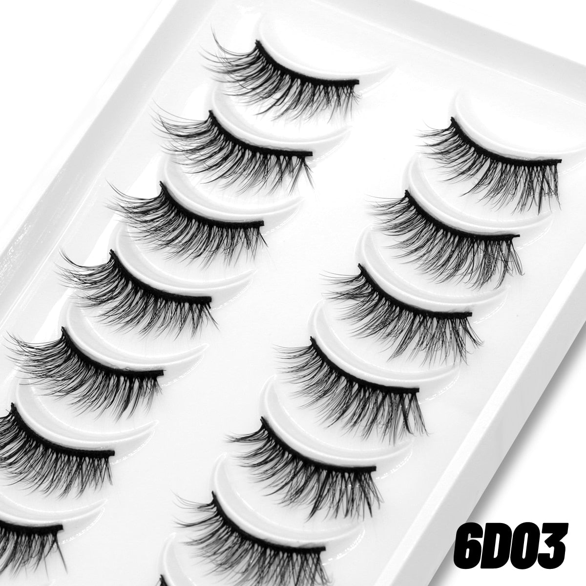 10pairs Clear Band Eye Lashes Mink Eyelashes Crisscross Transparent Band False Eyelashes Natural False Lashes