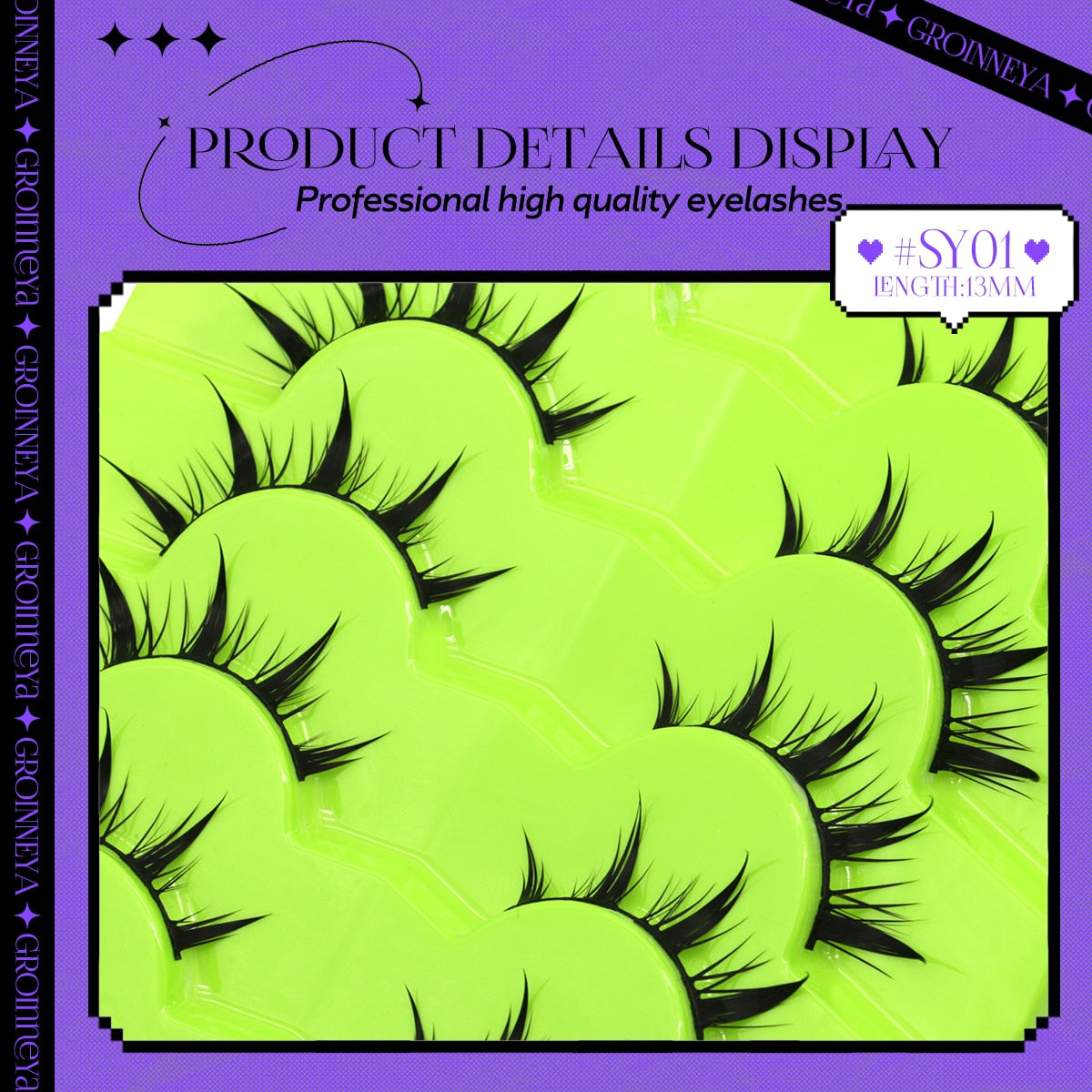 Manga Lashes 5/7 pairs Eyelashes 3D Natural False Lashes Fluffy Soft Cross Wispy Natural Eyelash Extension