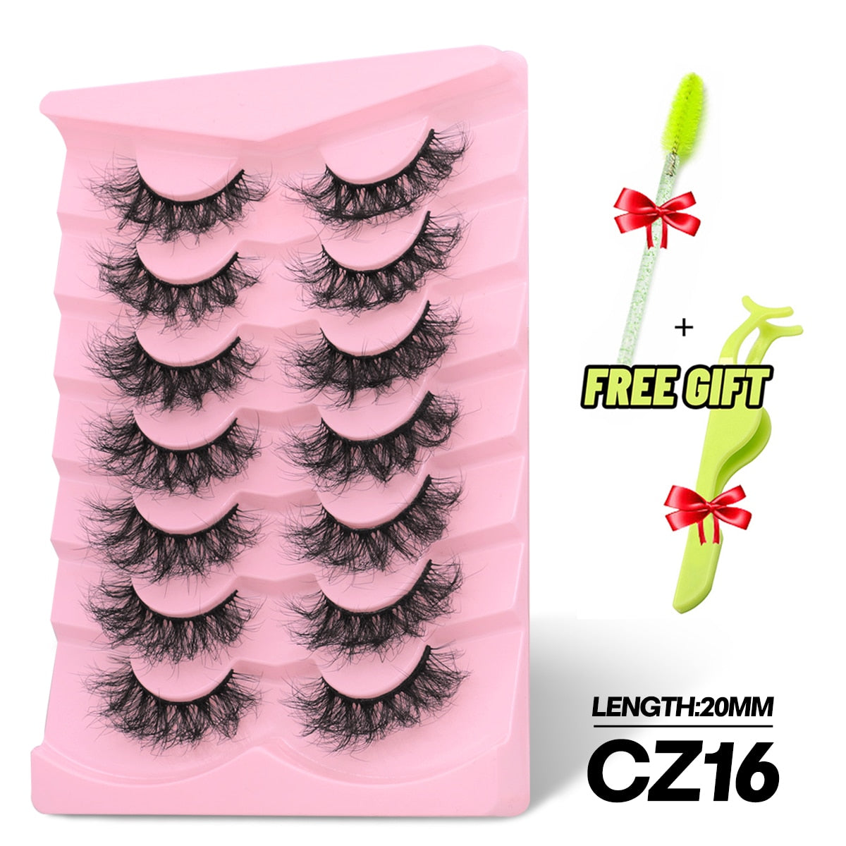 5/7 Pairs Eyelashes Long Lasting Fluffy Wispy Natural Mink Lashes Dramatic Volume lashes Extension Thick Long