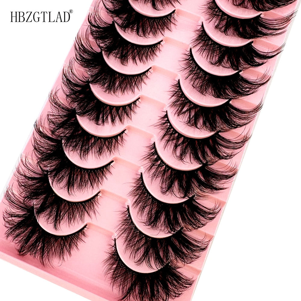 Cat Eye Lashes 5D fluffy Mink Eyelashes Winged End Eye Elongated Eyelashes Fake Lashes Soft Natural long Full Strip Lashes