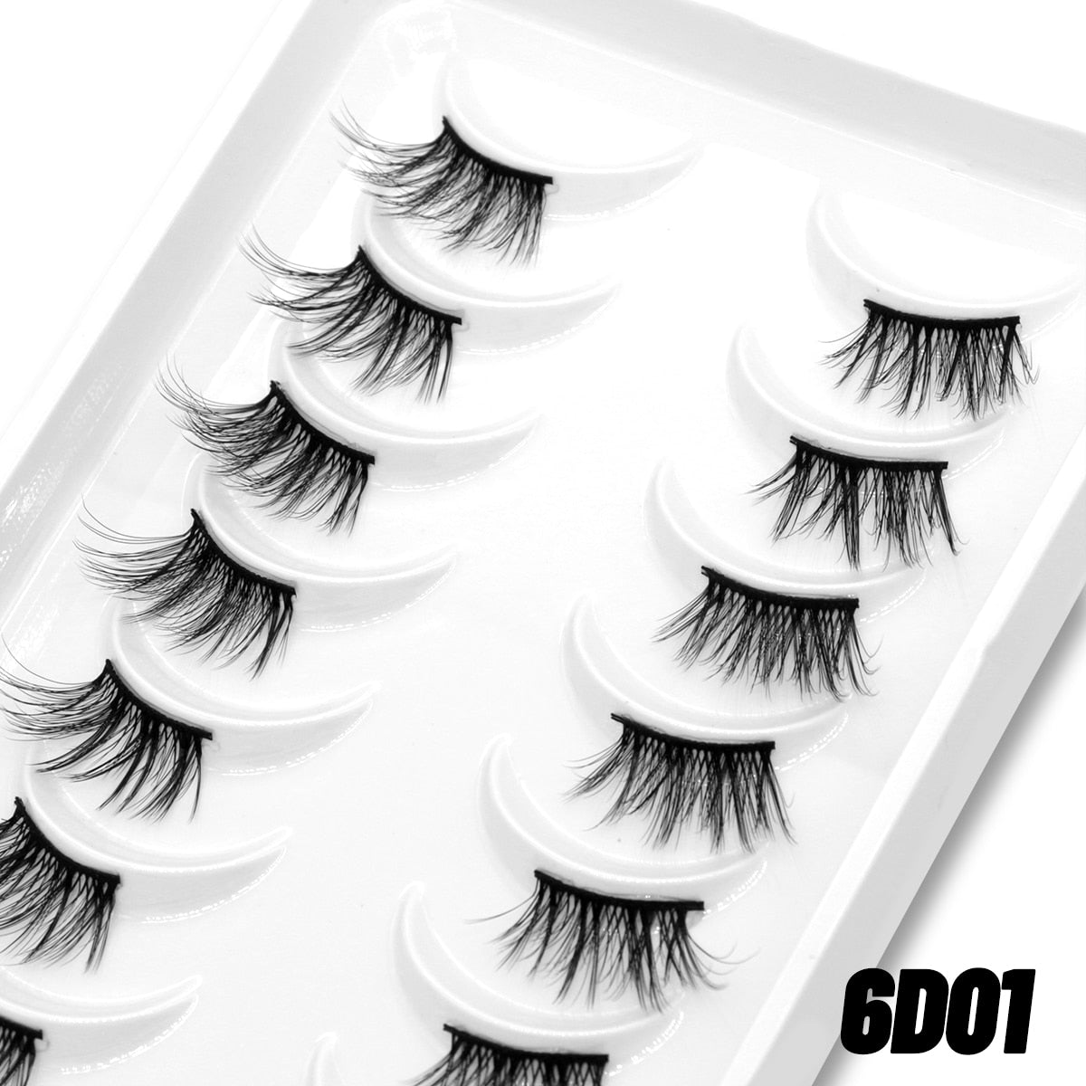 10pairs Clear Band Eye Lashes Mink Eyelashes Crisscross Transparent Band False Eyelashes Natural False Lashes