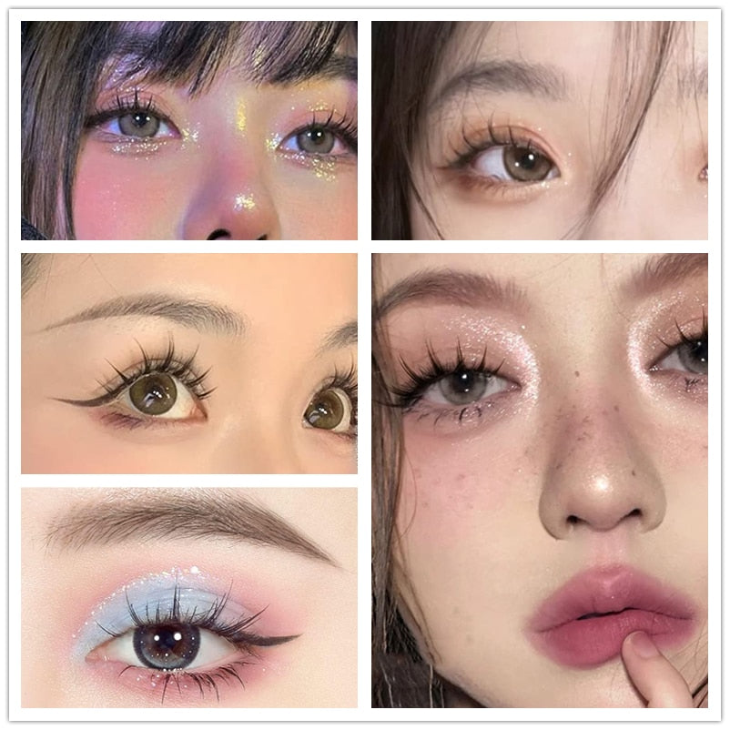 Manga Lashes 3/5/10 Pairs Eyelashes 3D Mink Lashes Korean Natural Cils Strip Lashes Band Soft Cosplay False Eyelashes